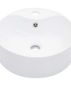 Umivaonik sa zaštitom od prelijevanja 36x13 cm keramički bijeli