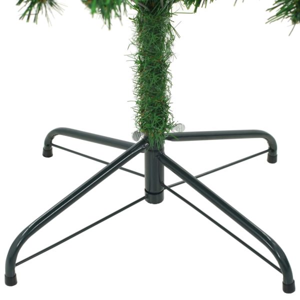 Umjetno božićno drvce LED s kuglicama i šiškama 210 cm - Slika 4
