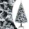 Umjetno božićno drvce s LED svjetlima i kuglicama zeleno 120 cm