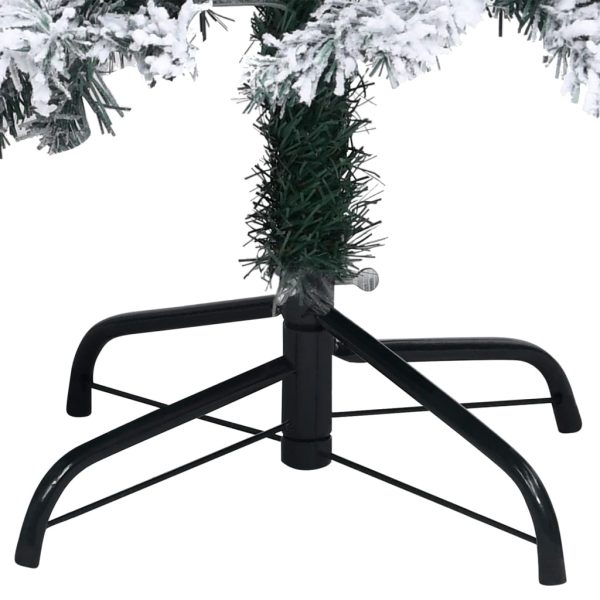 Umjetno božićno drvce s LED svjetlima i kuglicama zeleno 120 cm - Slika 3