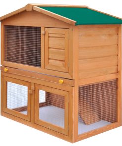 Vanjski kavez kućica za male životinje i kućne ljubimce 3 drvena vrata