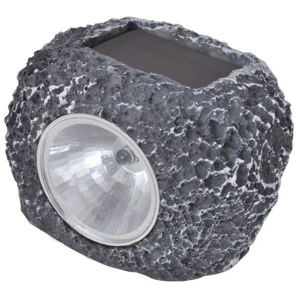 Vanjski solarni LED reflektori u obliku kamena 12 kom