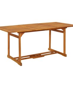 Vrtni blagovaonski stol 180 x 90 x 75 cm masivno bagremovo drvo