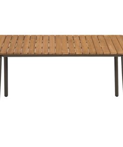 Vrtni stol 150 x 90 x 72 cm masivno bagremovo drvo i čelik