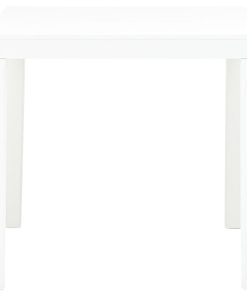 Vrtni stol bijeli 78 x 78 x 72 cm plastični