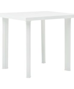 Vrtni stol bijeli 80 x 75 x 72 cm plastični