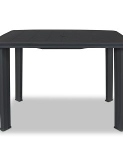 Vrtni stol od plastike antracit 101 x 68 x 72 cm