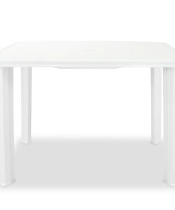 Vrtni stol od plastike bijeli 101 x 68 x 72 cm