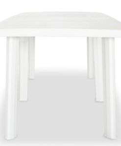 Vrtni stol od plastike bijeli 210 x 96 x 72 cm