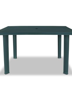 Vrtni stol od plastike zeleni 126 x 76 x 72 cm