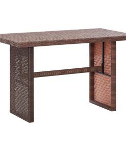 Vrtni stol smeđi 110 x 60 x 67 cm od poliratana