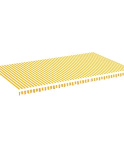 Zamjenska tkanina za tendu žuto-bijela 6 x 3