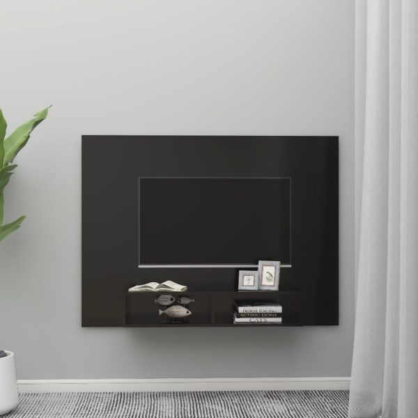 Zidni TV ormarić crni 135 x 23