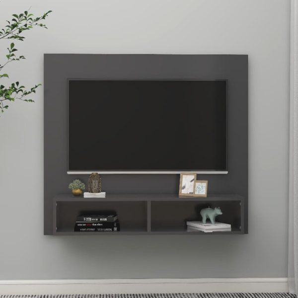 Zidni TV ormarić sivi 102 x 23