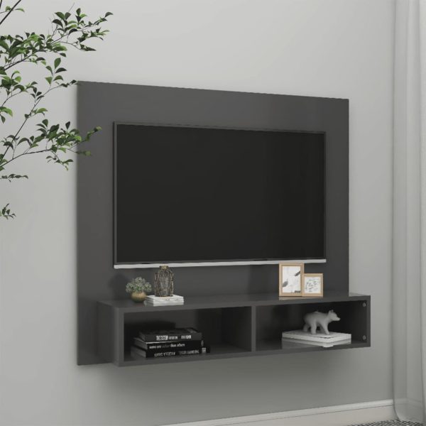 Zidni TV ormarić sivi 102 x 23