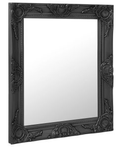 Zidno ogledalo u baroknom stilu 50 x 60 cm crno