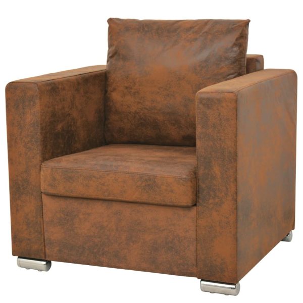 2-dijelni set sofa od umjetne brušene kože - Image 3