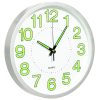 325167 Luminous Wall Clock White 30 cm