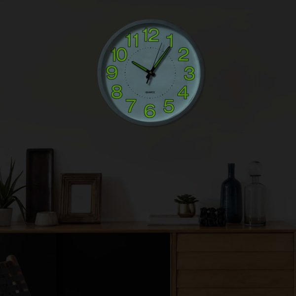 325167 Luminous Wall Clock White 30 cm - Image 4