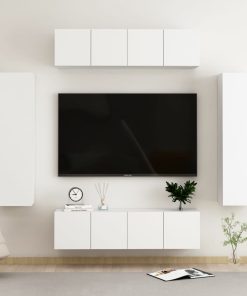 6-dijelni set TV ormarića bijeli od iverice