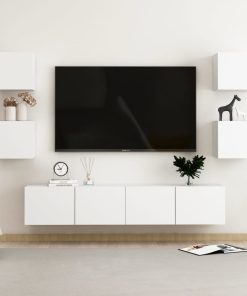 6-dijelni set TV ormarića bijeli od iverice
