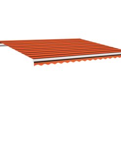 Automatska tenda sa senzorom LED 450 x 350 cm narančasto-smeđa