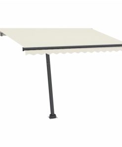 Automatska tenda sa senzorom za vjetar LED 300 x 250 cm krem