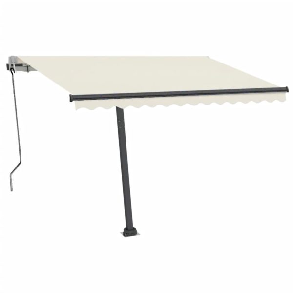 Automatska tenda sa senzorom za vjetar LED 300 x 250 cm krem