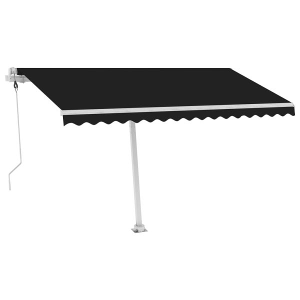 Automatska tenda sa senzorom za vjetar LED 400x300 cm antracit