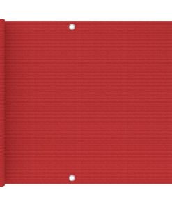 Balkonski zastor crveni 75 x 600 cm HDPE