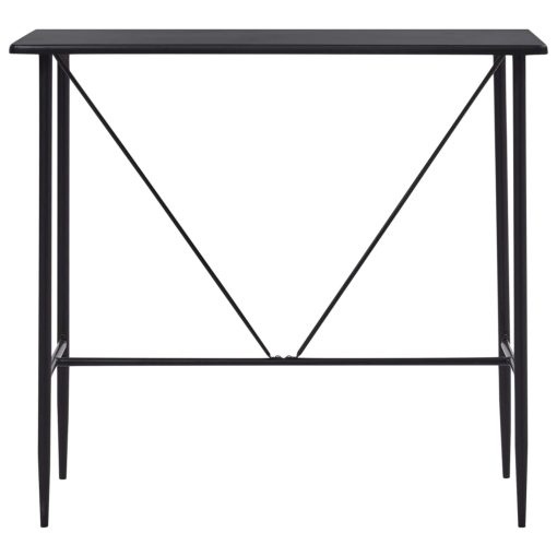 Barski stol crni 120 x 60 x 110 cm MDF