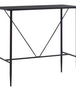 Barski stol crni 120 x 60 x 110 cm MDF