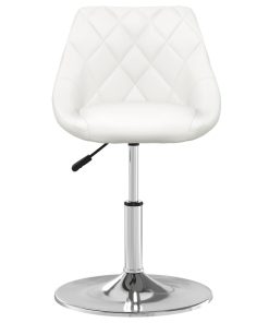 Barski stolac od umjetne kože bijeli