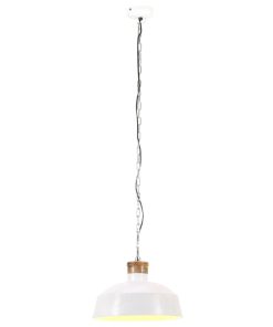 Industrijska viseća svjetiljka 42 cm bijela E27