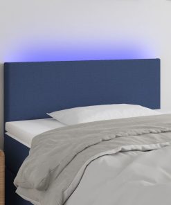LED uzglavlje plavo 100x5x78/88 cm od tkanine