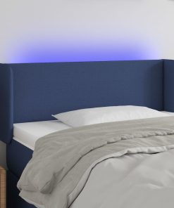 LED uzglavlje plavo 103x16x78/88 cm od tkanine