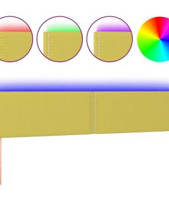 LED uzglavlje zeleno 160x5x78/88 cm od tkanine