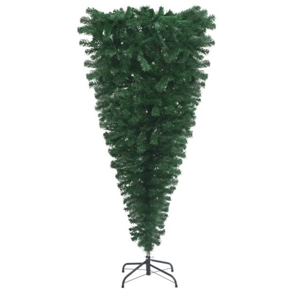 Naopako umjetno božićno drvce s LED svjetlima i kuglicama 150cm - Slika 4