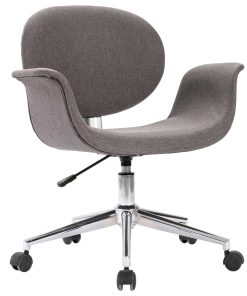 Okretna uredska stolica od tkanine siva
