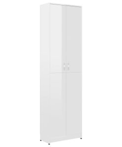 Ormar za hodnik visoki sjaj bijeli 55 x 25 x 189 cm od iverice