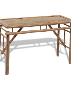 Pivski stol s 2 klupe 100 cm bambus