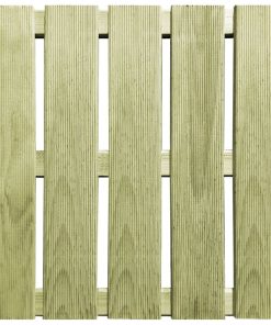 Pločice za trijem 12 kom 50 x 50 cm drvene zelene
