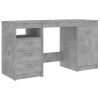 Radni stol siva boja betona 140 x 50 x 76 cm od iverice