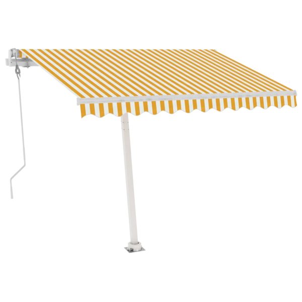 Samostojeća automatska tenda 350 x 250 cm žuto-bijela