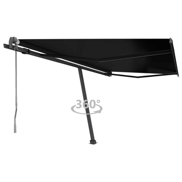 Samostojeća automatska tenda 450 x 300 cm antracit
