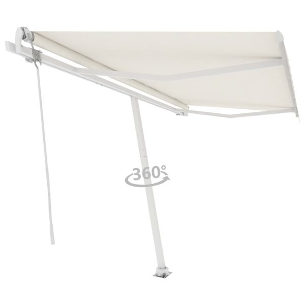 Samostojeća automatska tenda 450 x 350 cm krem - Image 3