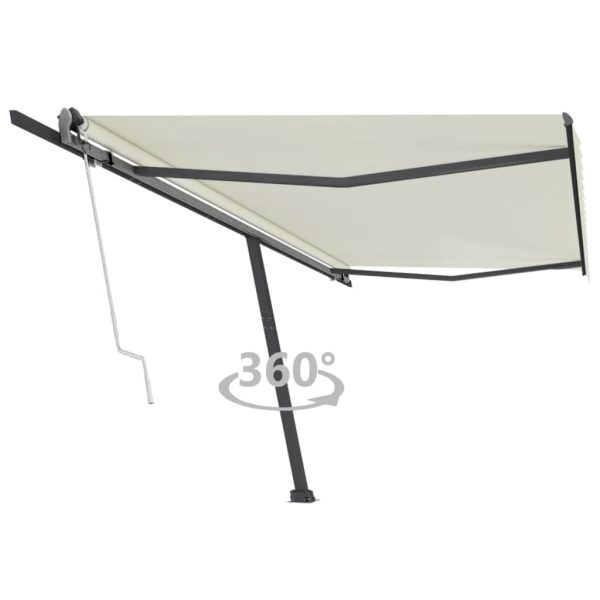 Samostojeća automatska tenda 500 x 300 cm krem