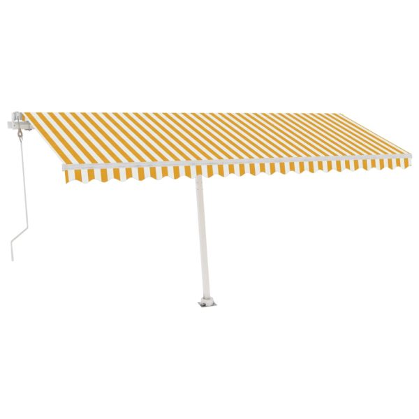 Samostojeća automatska tenda 500 x 300 cm žuto-bijela