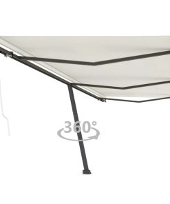 Samostojeća automatska tenda 600 x 300 cm krem