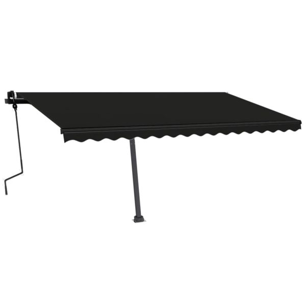 Samostojeća tenda na ručno uvlačenje 450 x 300 cm antracit